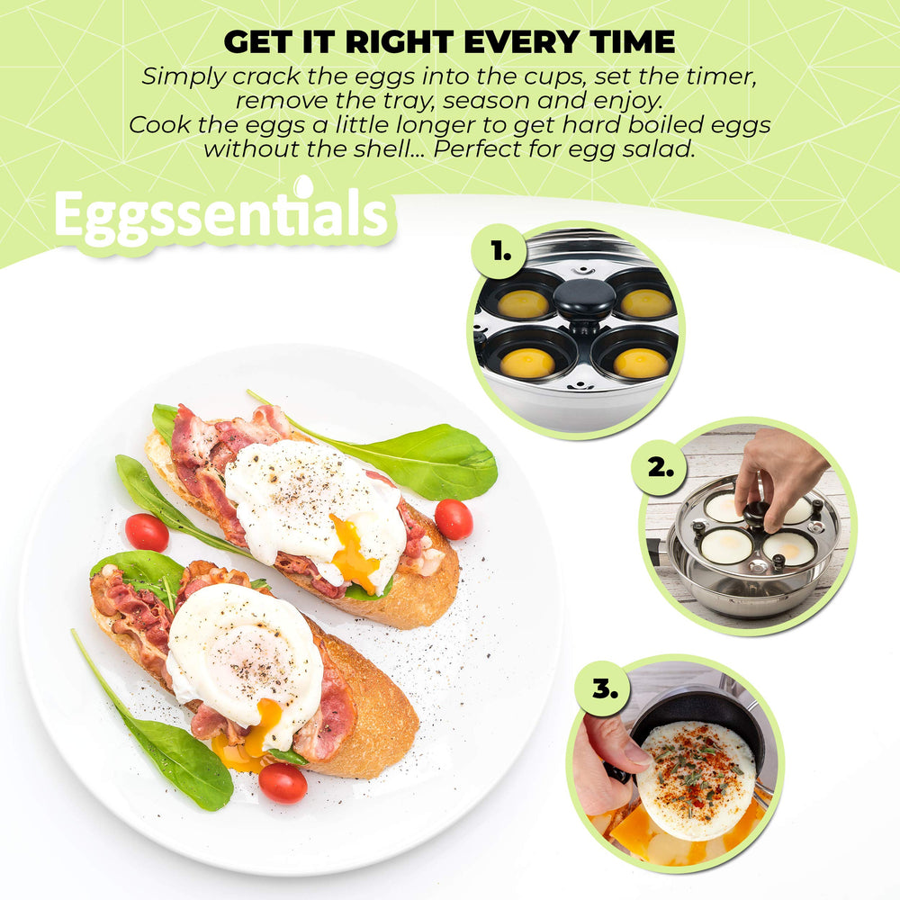 Eggssentials mango de baquelita frío al tacto para manejo seguro