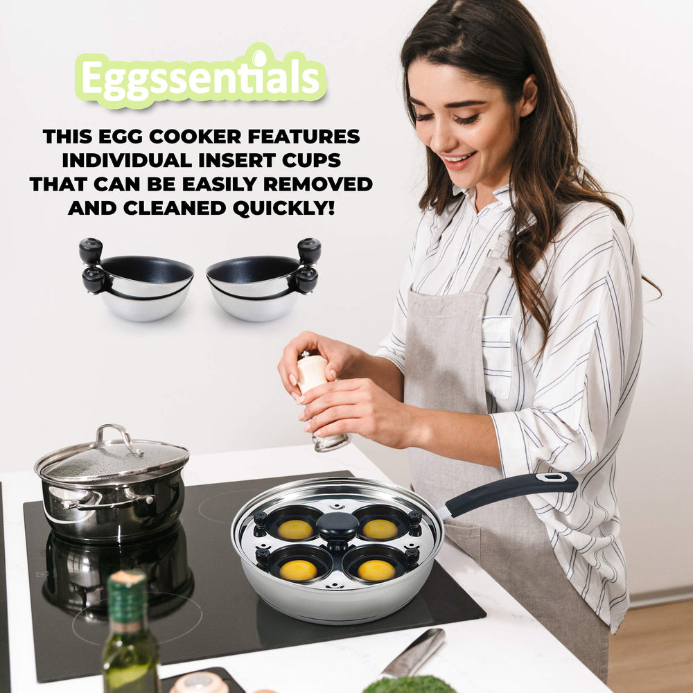 Eggssentials tapa de vidrio templado con ventilación para control de cocción