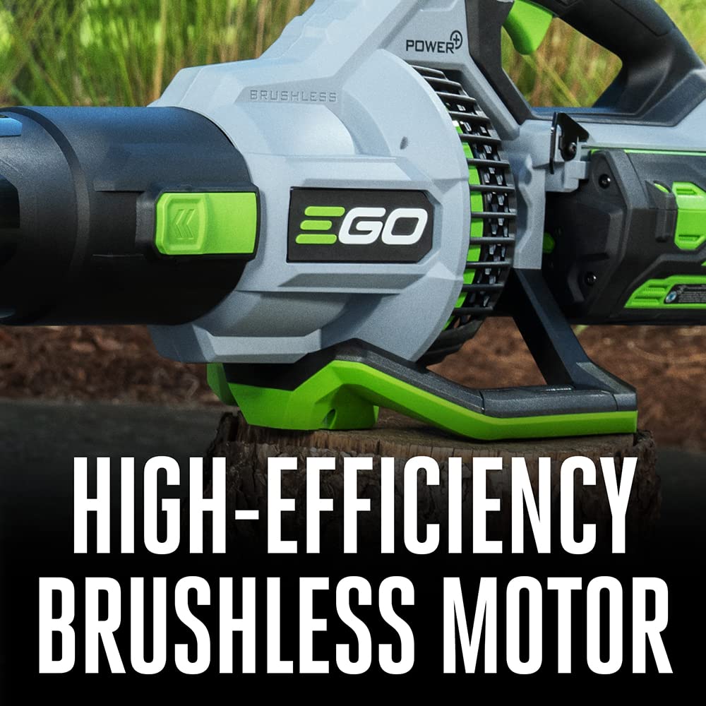 EGO Power+ LB7654 held by user for scale showing lightweight ergonomic benefit