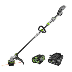 EGO Power+ ST1623T front angle view showing streamlined trimmer and controls