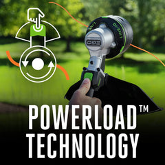 EGO Power+ controller area showing digital speed selector for precise power control