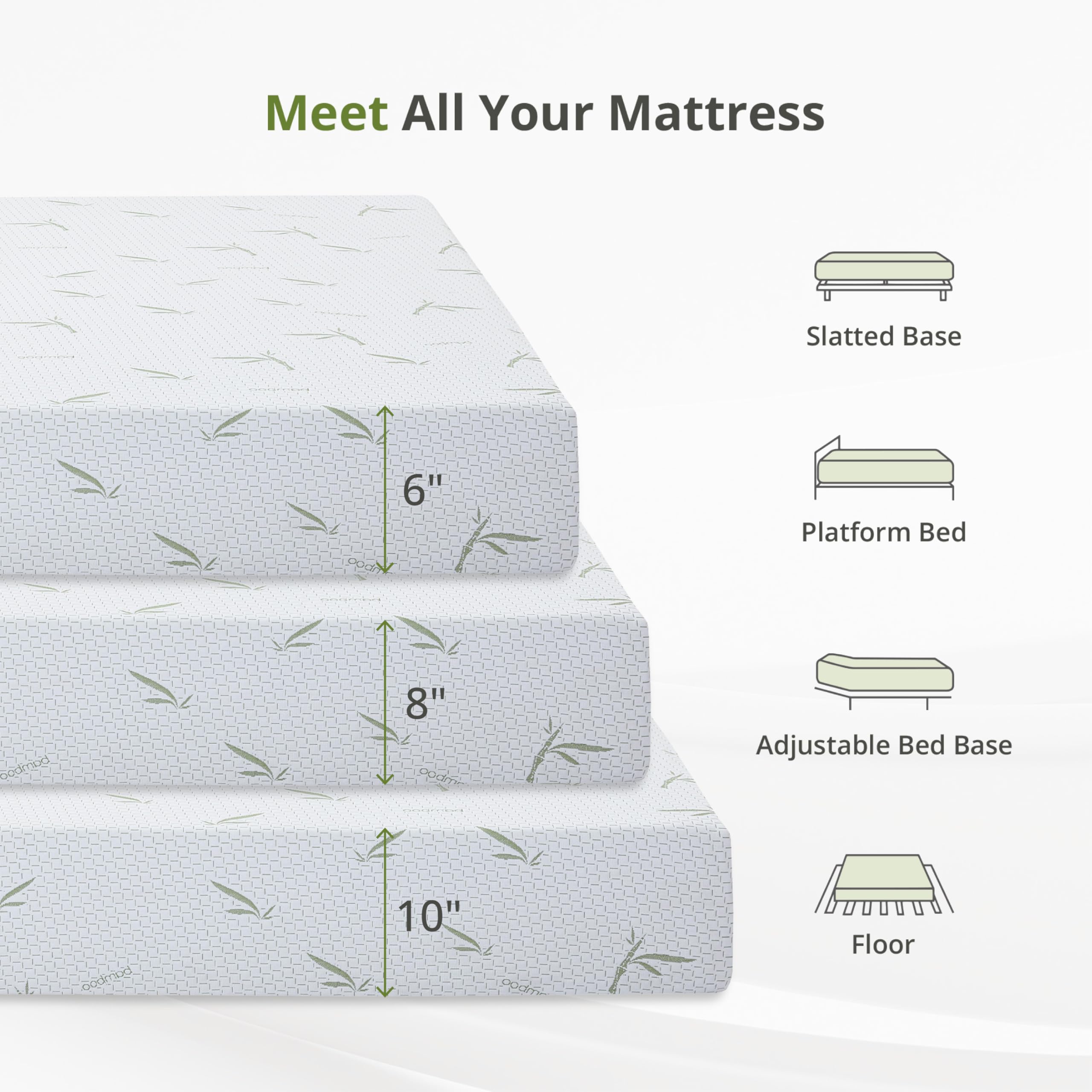EGOHOME funda jacquard desmontable sobre el colchón que facilita limpieza y mejor ventilación