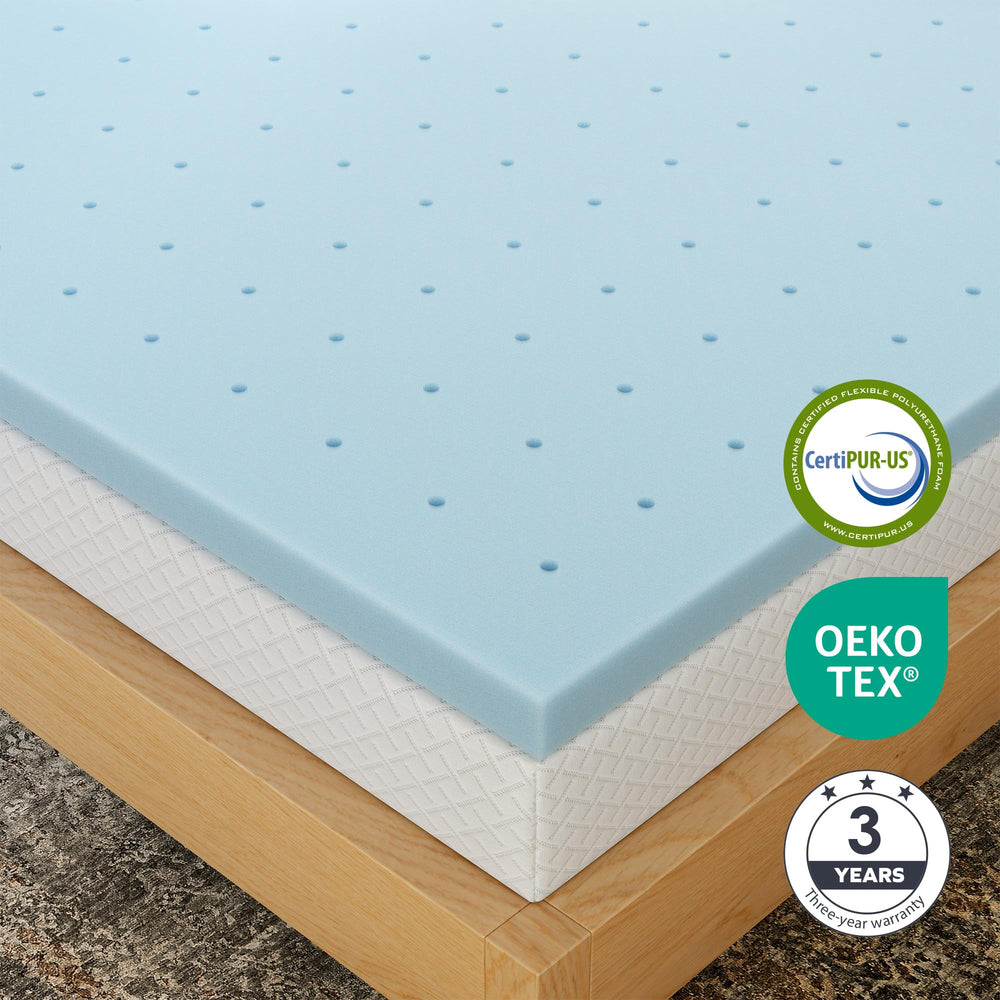 EGOHOME topper en habitación real mostrando mejora estética y confort