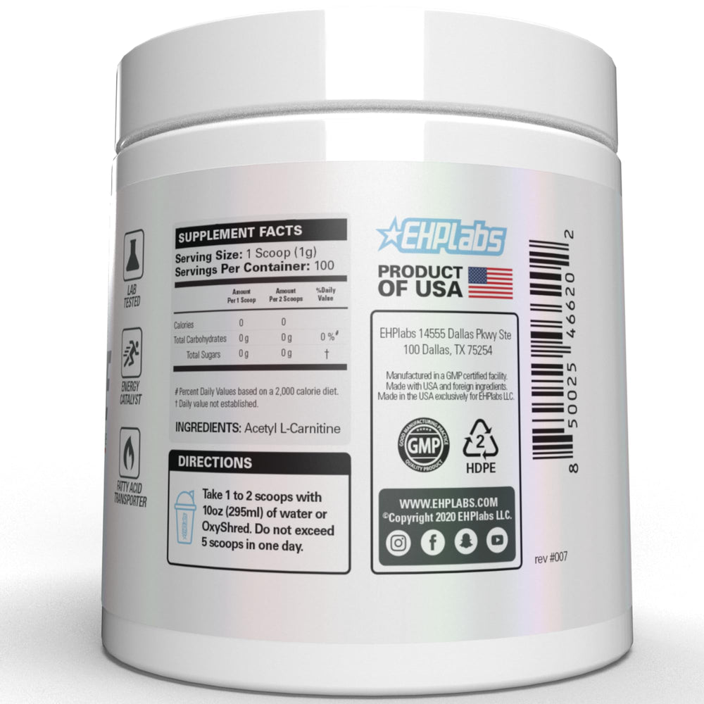 EHP Labs lista de ingredientes y sellos de certificación para confianza