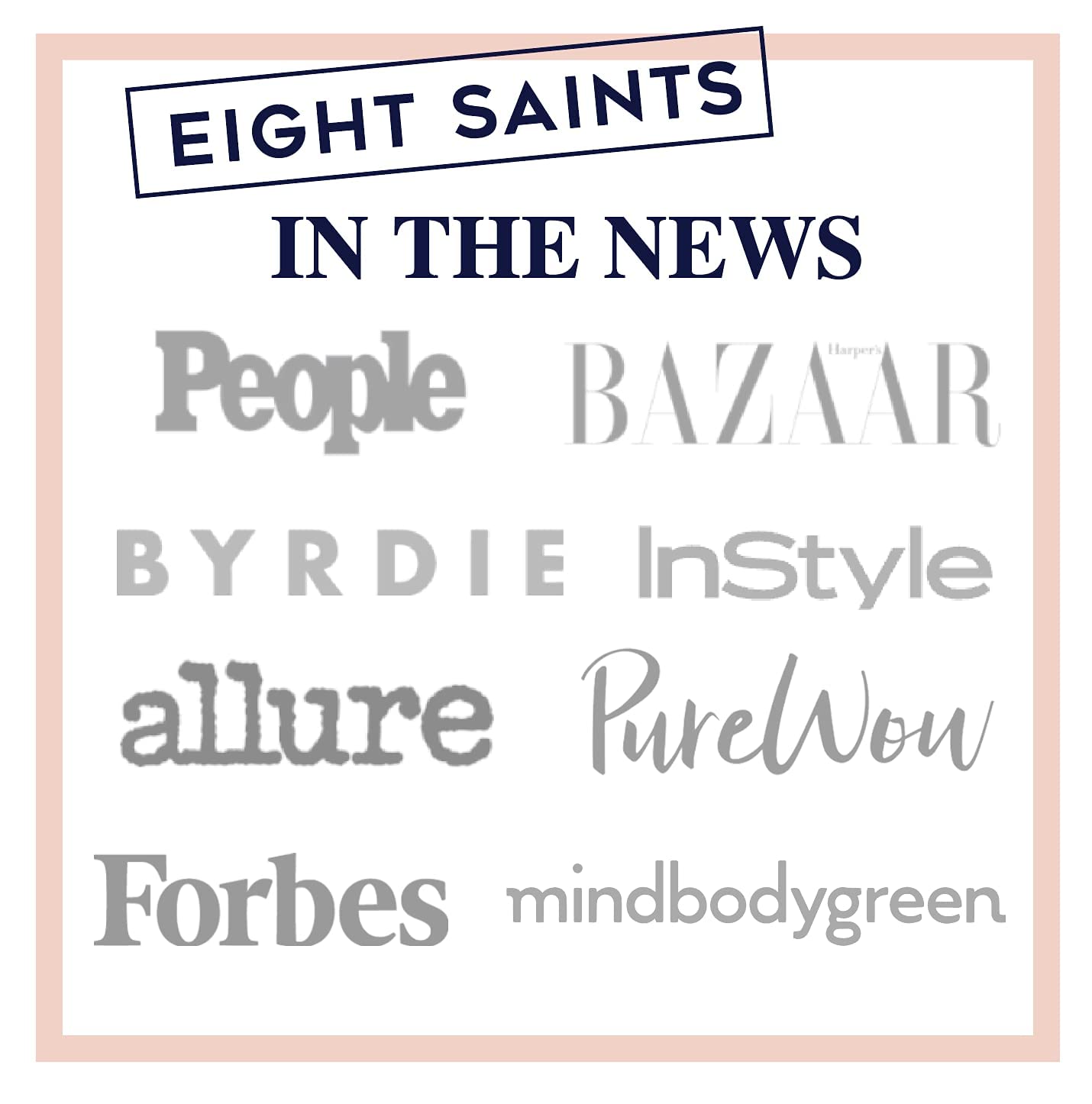 Eight Saints lista de ingredientes destacando péptidos y niacinamida