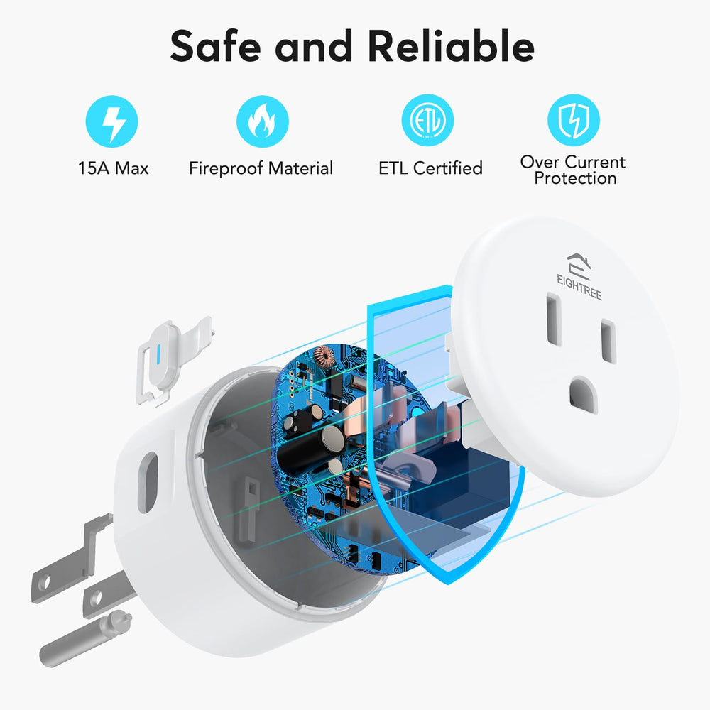 EIGHTREE ambientación en sala con enchufe instalado, integración discreta en el hogar
