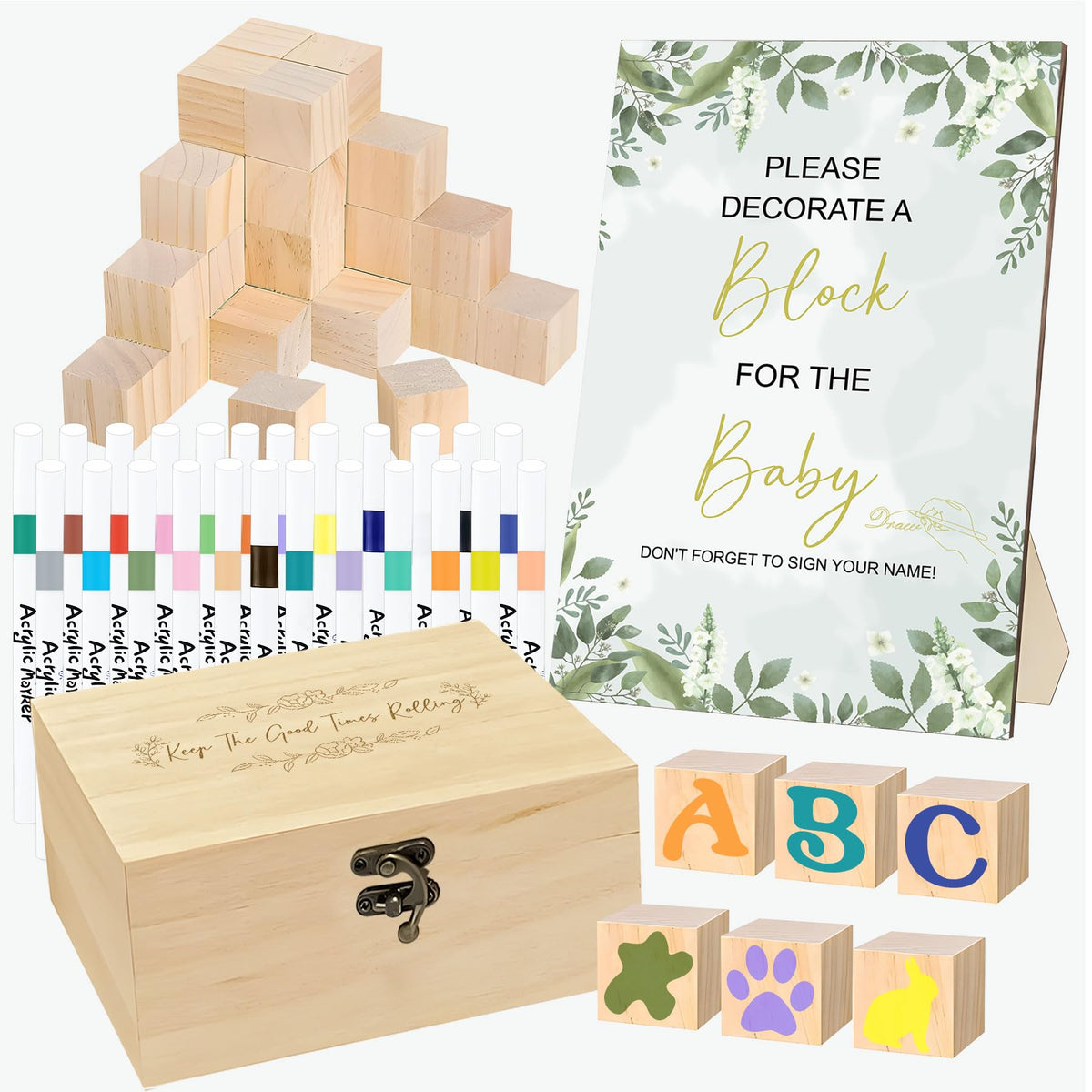 EIGTWEN cartel y caja de madera para presentar el kit, mejora la organización