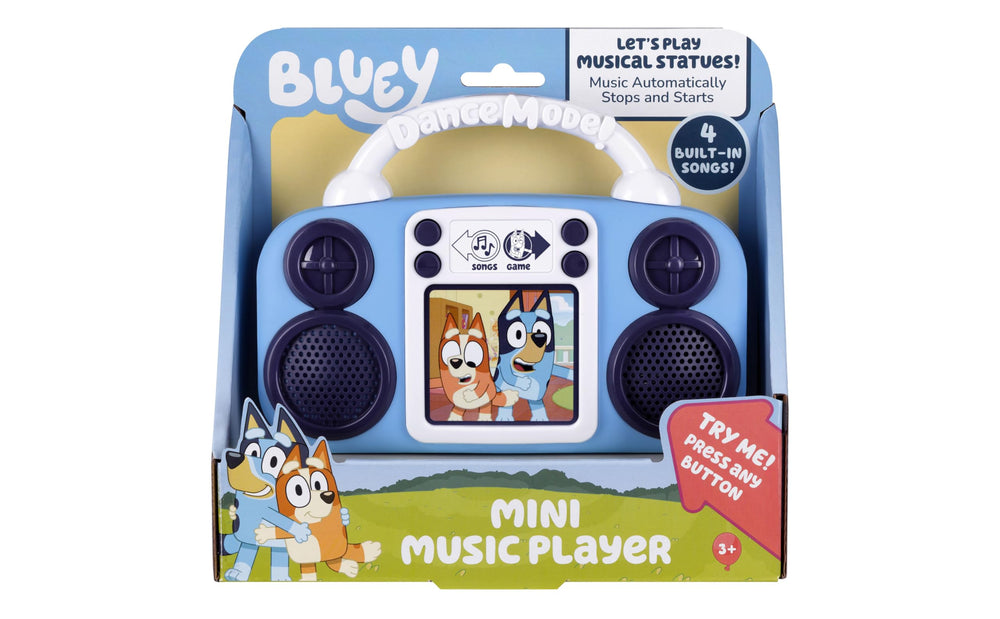 eKids Bluey en manos de un niño demostrando facilidad de uso