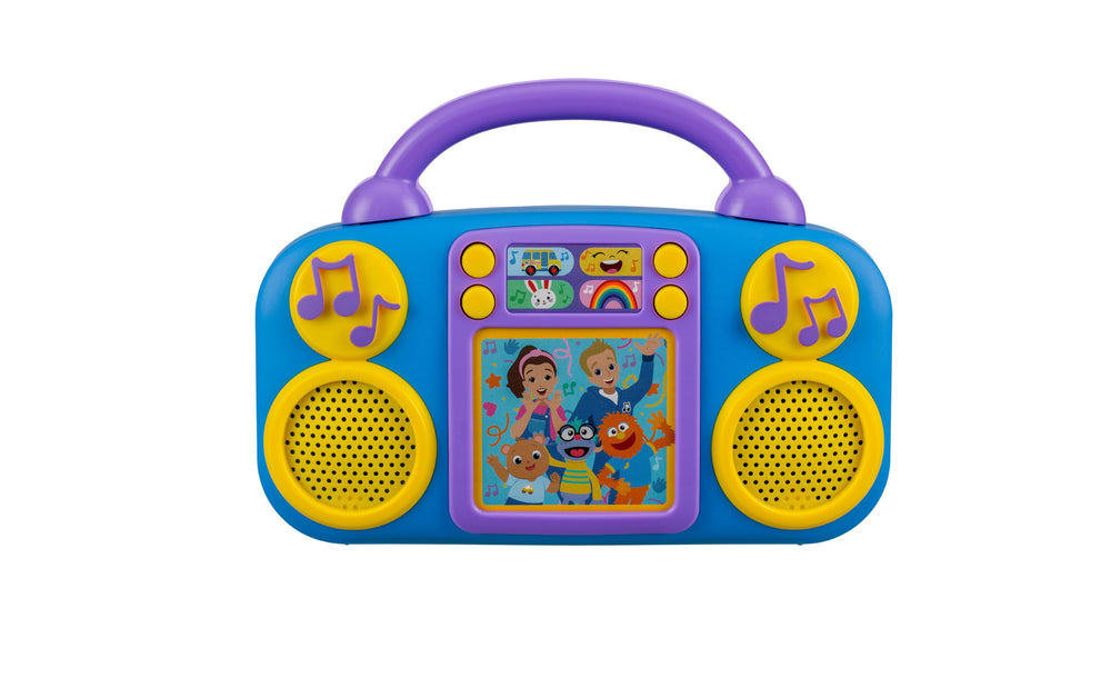 eKids Ms Rachel frontal del empaque mostrando diseño y canciones
