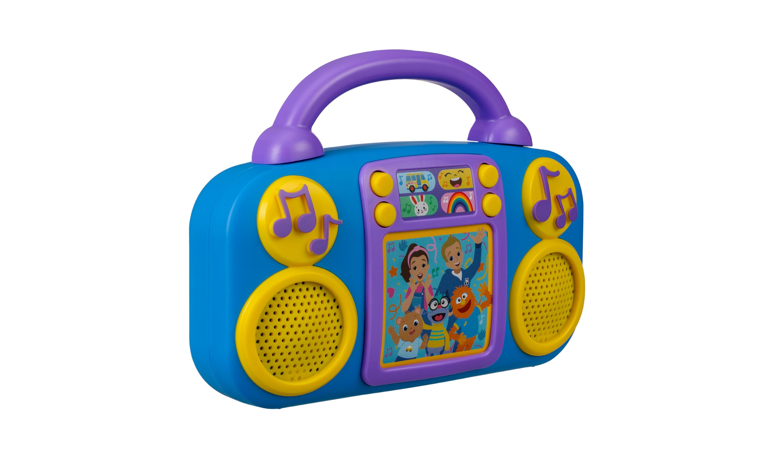 eKids Ms Rachel lateral con acceso a pilas y controles seguros