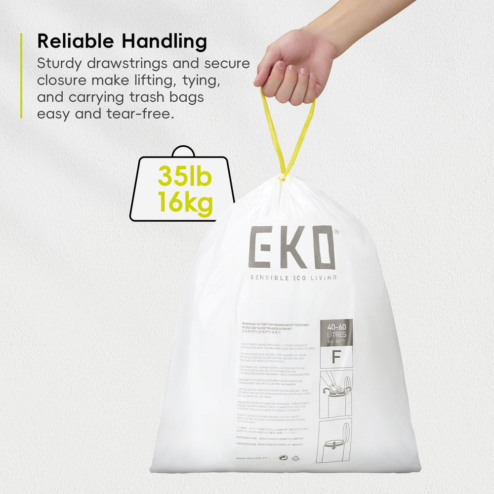EKO bolsa colocada en cubo de cocina ajuste perfecto
