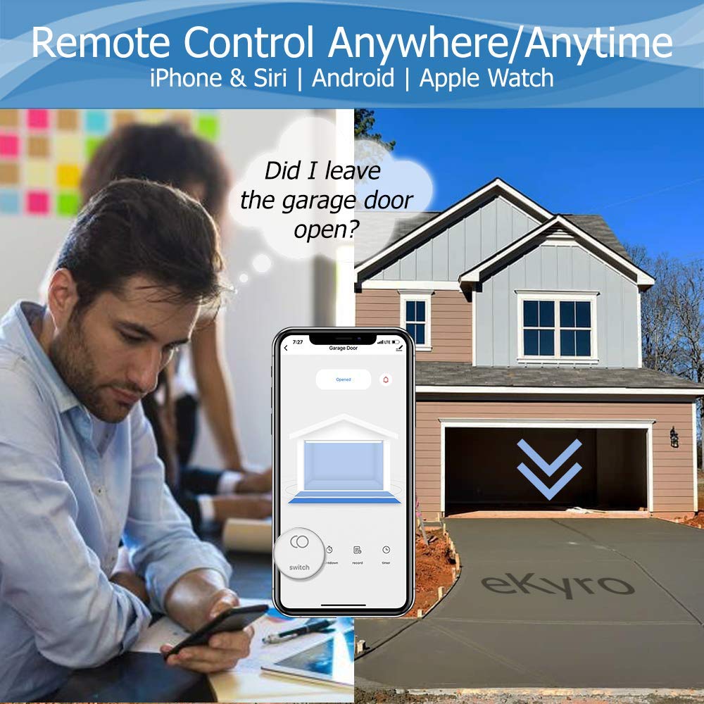 eKyro en uso con smartphone mostrando control remoto y beneficios de monitorización