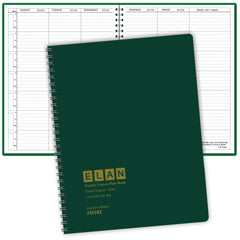 Elan Publishing Company portada verde del planificador facilita identificación y organización