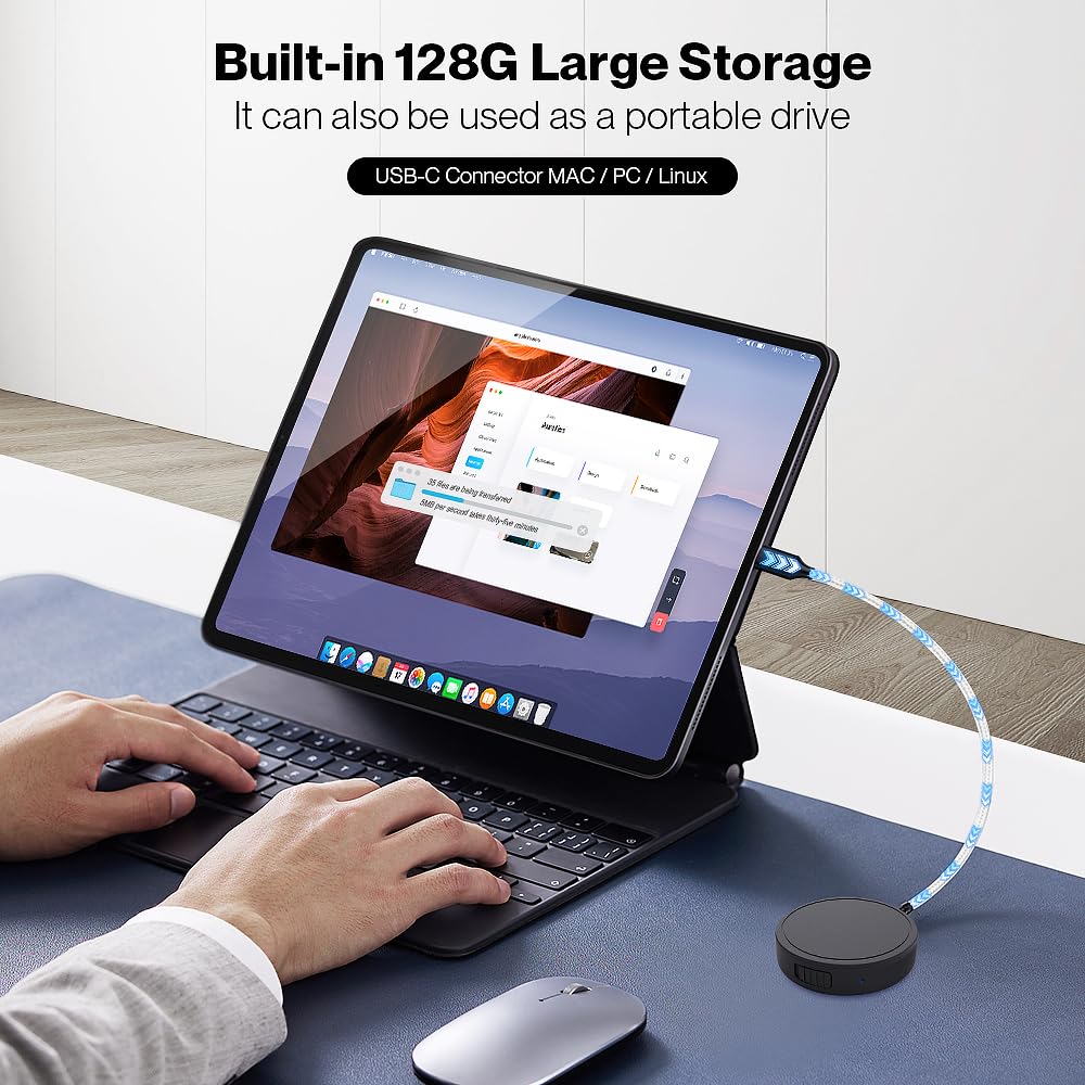 Elasound 132G puertos USB-C y adaptadores OTG para transferencias rápidas