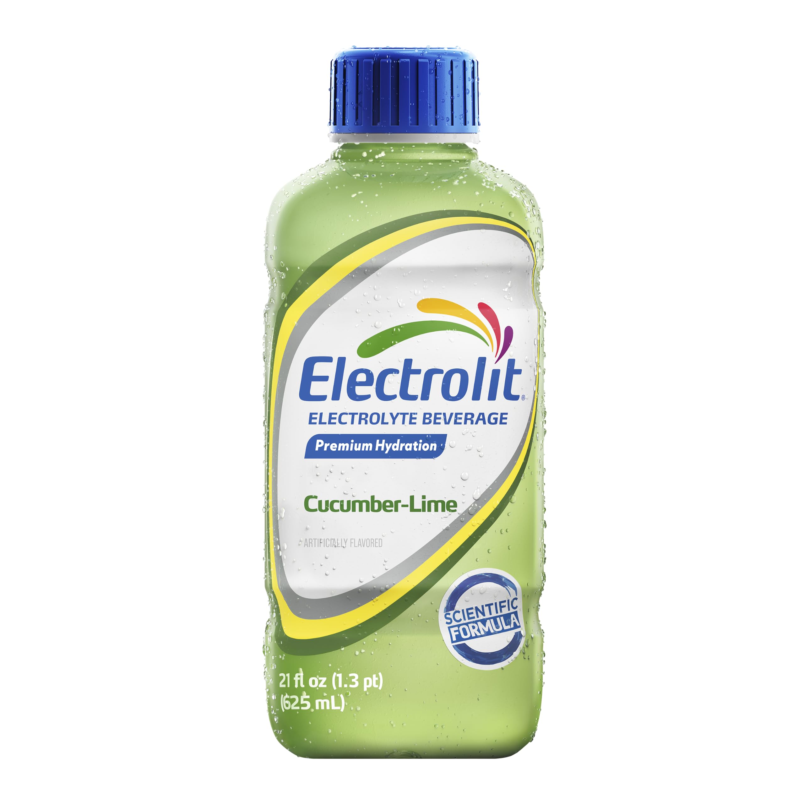 Electrolit primer plano del líquido resaltando claridad y frescura