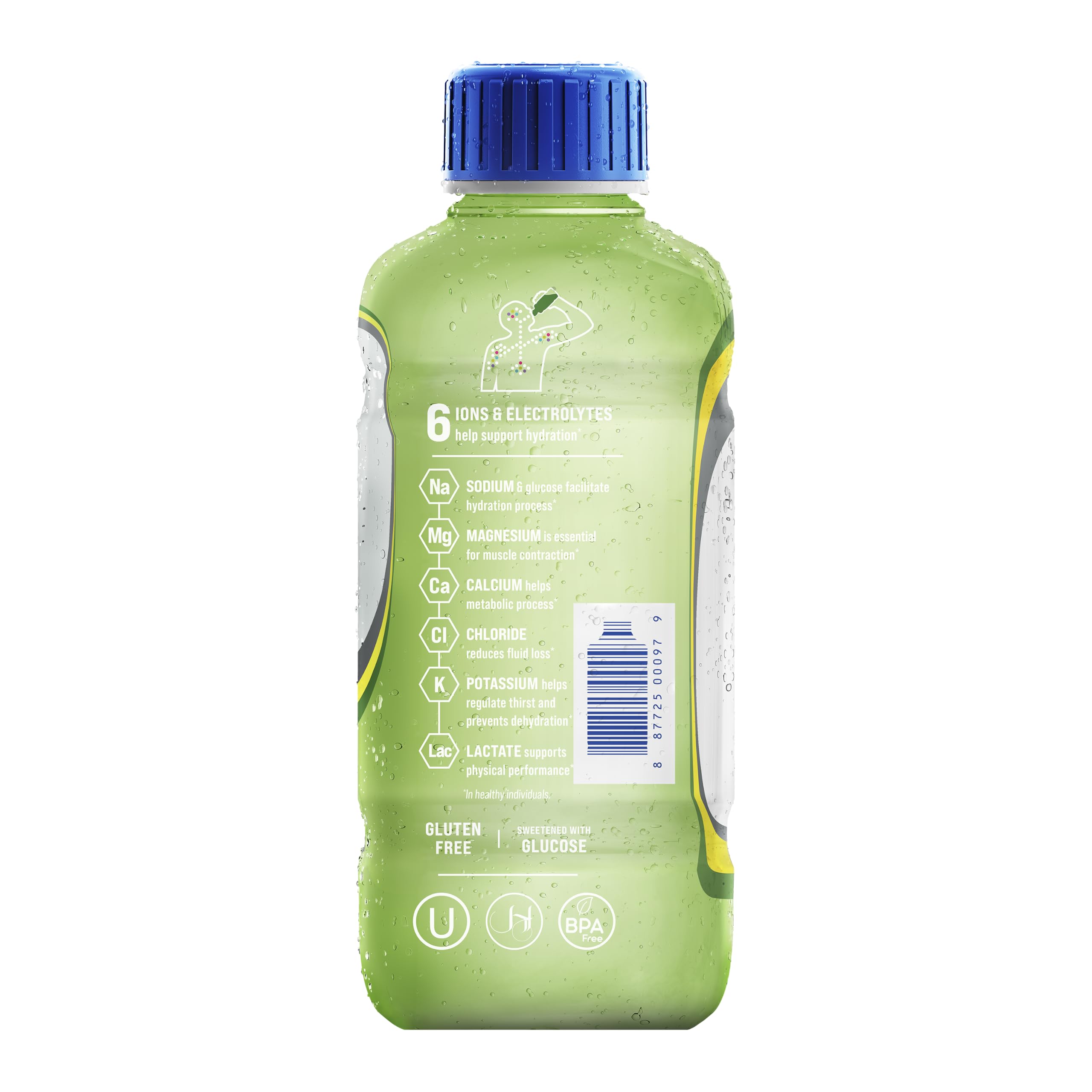 Electrolit etiqueta con tabla nutricional e ingredientes para transparencia