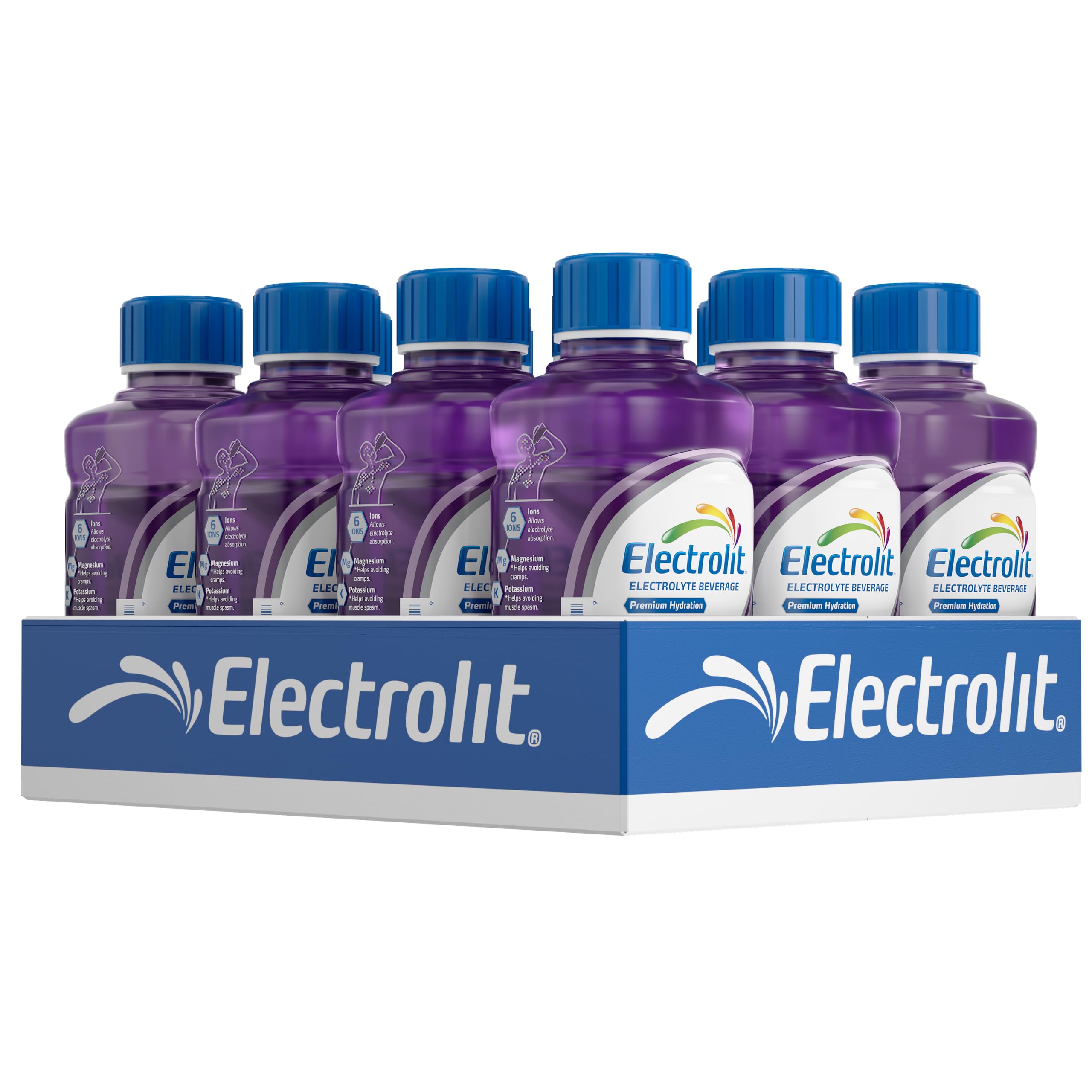 Electrolit uva vista frontal del envase muestra tamaño disponible y conveniencia