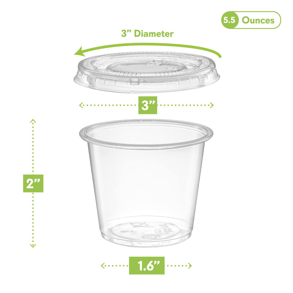 ELEGANT DISPOSABLES vasos apilados para ahorro de espacio y transporte fácil