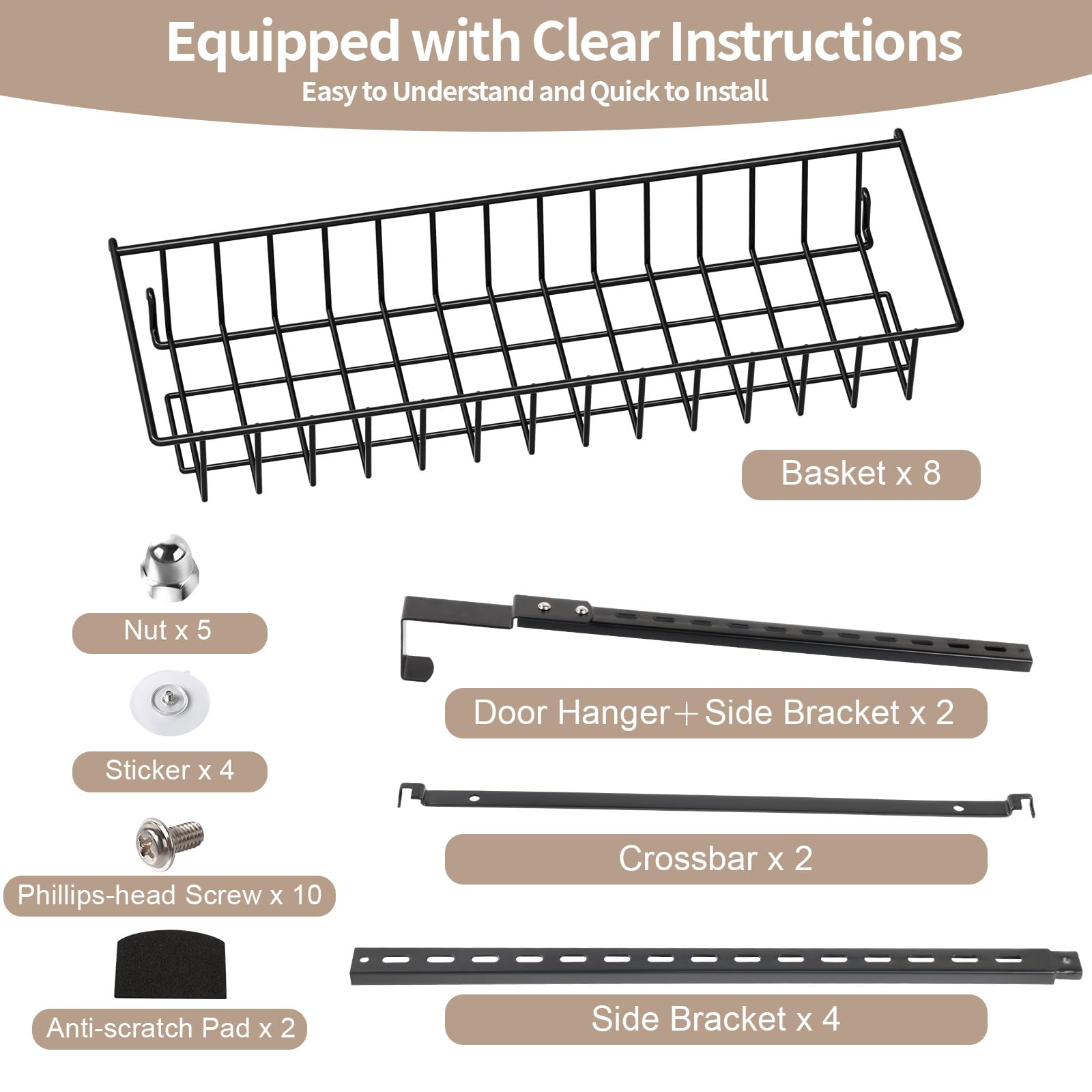 ElegantArray estantes cargados uniformemente, soporte de peso estable