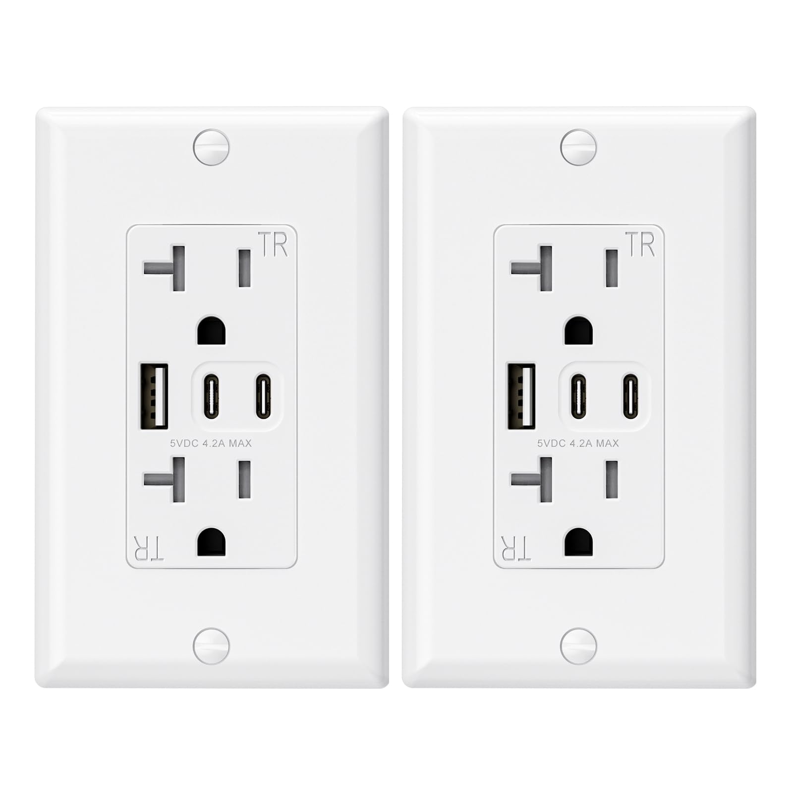 ELEGRP vista frontal de la toma con 3 puertos USB, carga ordenada