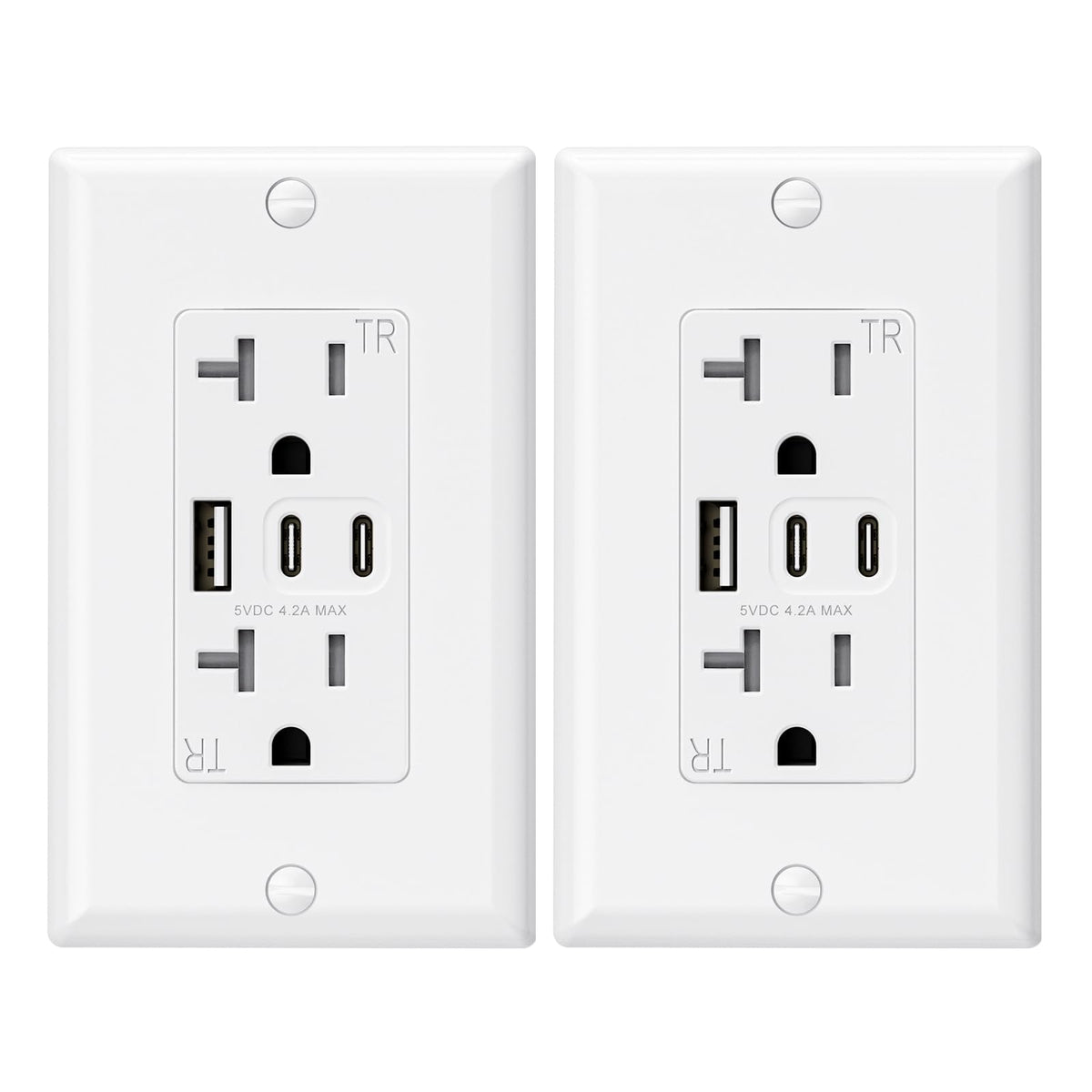 ELEGRP vista frontal de la toma con 3 puertos USB, carga ordenada