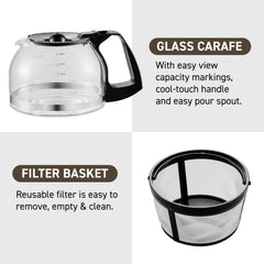 Elite Gourmet filtro reutilizable en cestillo, ahorro y menos residuos
