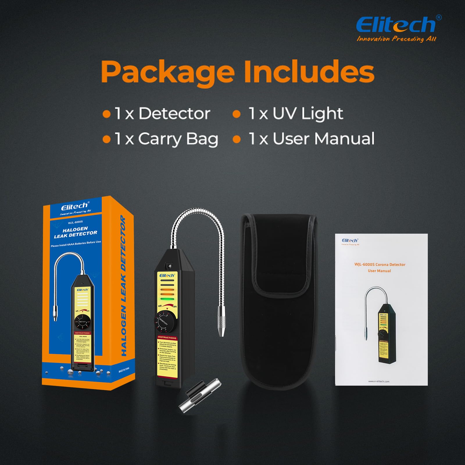 Elitech WJL-6000S empaque con accesorios incluidos, listo para trabajo profesional
