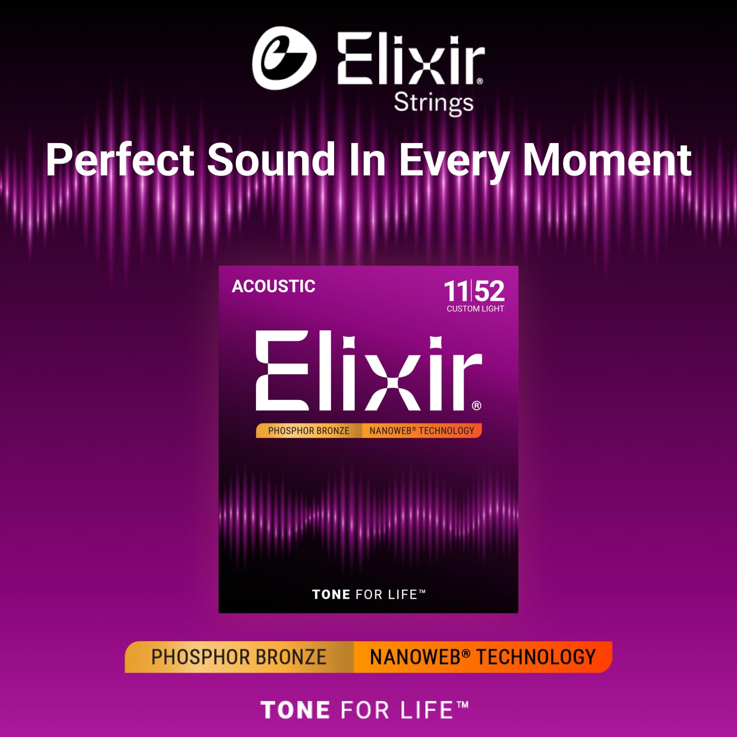 Elixir detalle del recubrimiento NANOWEB que muestra textura y protección