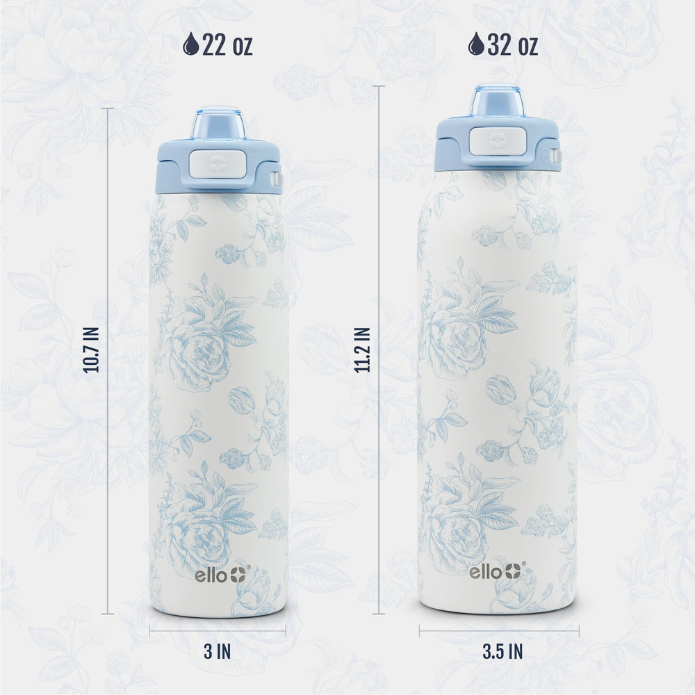 Ello comparación de tamaño 22oz para visualizar escala y compatibilidad
