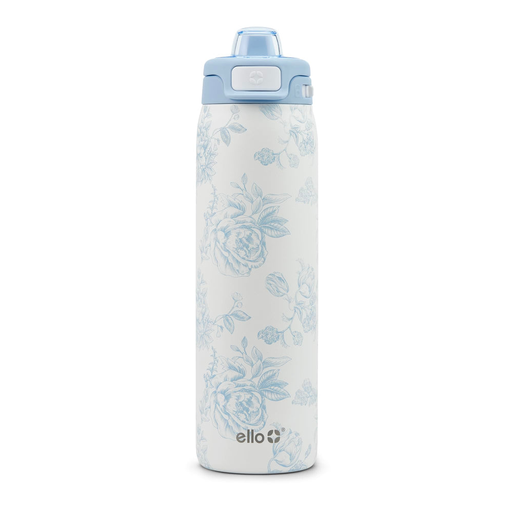 Ello botella frontal Porcelain Rose mostrando diseño y capacidad
