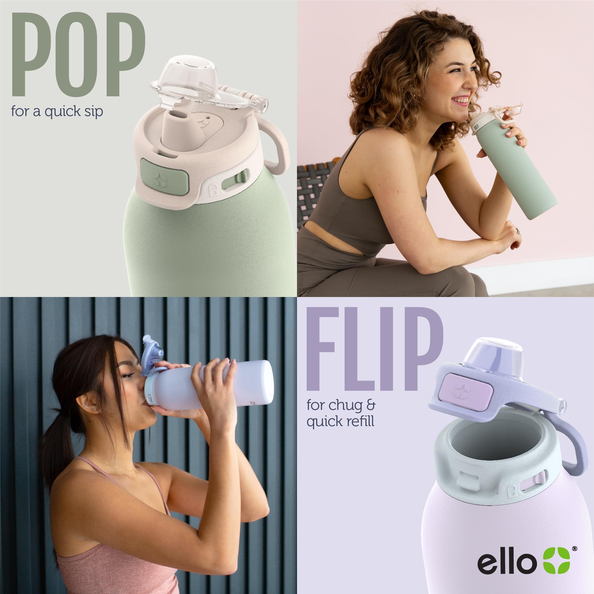 Ello boquilla de silicona primer plano para beber cómodo y seguro