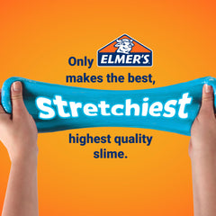 Niños usando Elmer's activador para amasar slime, beneficio de diversión segura