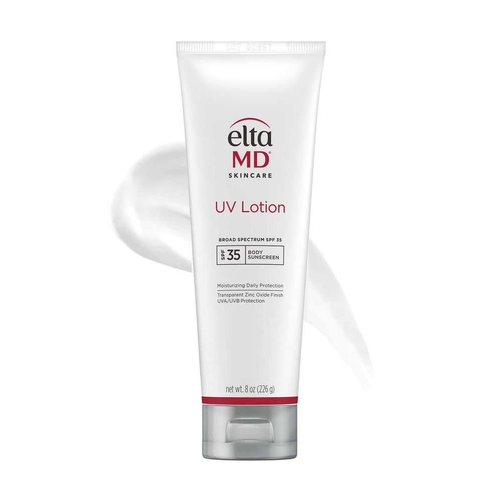 EltaMD loción UV vista frontal, protección y hidratación diaria
