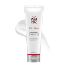EltaMD loción UV vista frontal, protección y hidratación diaria