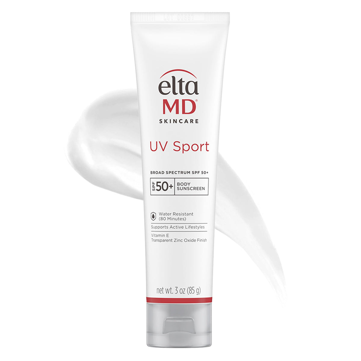 EltaMD UV Sport frente del envase mostrando diseño y protección SPF 50