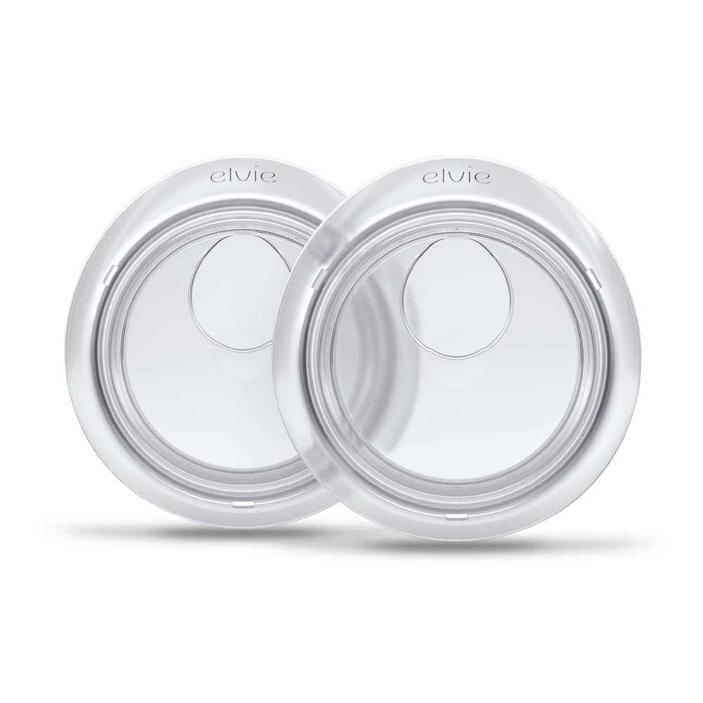 Elvie Catch empaque frontal mostrando copas y beneficios para comodidad