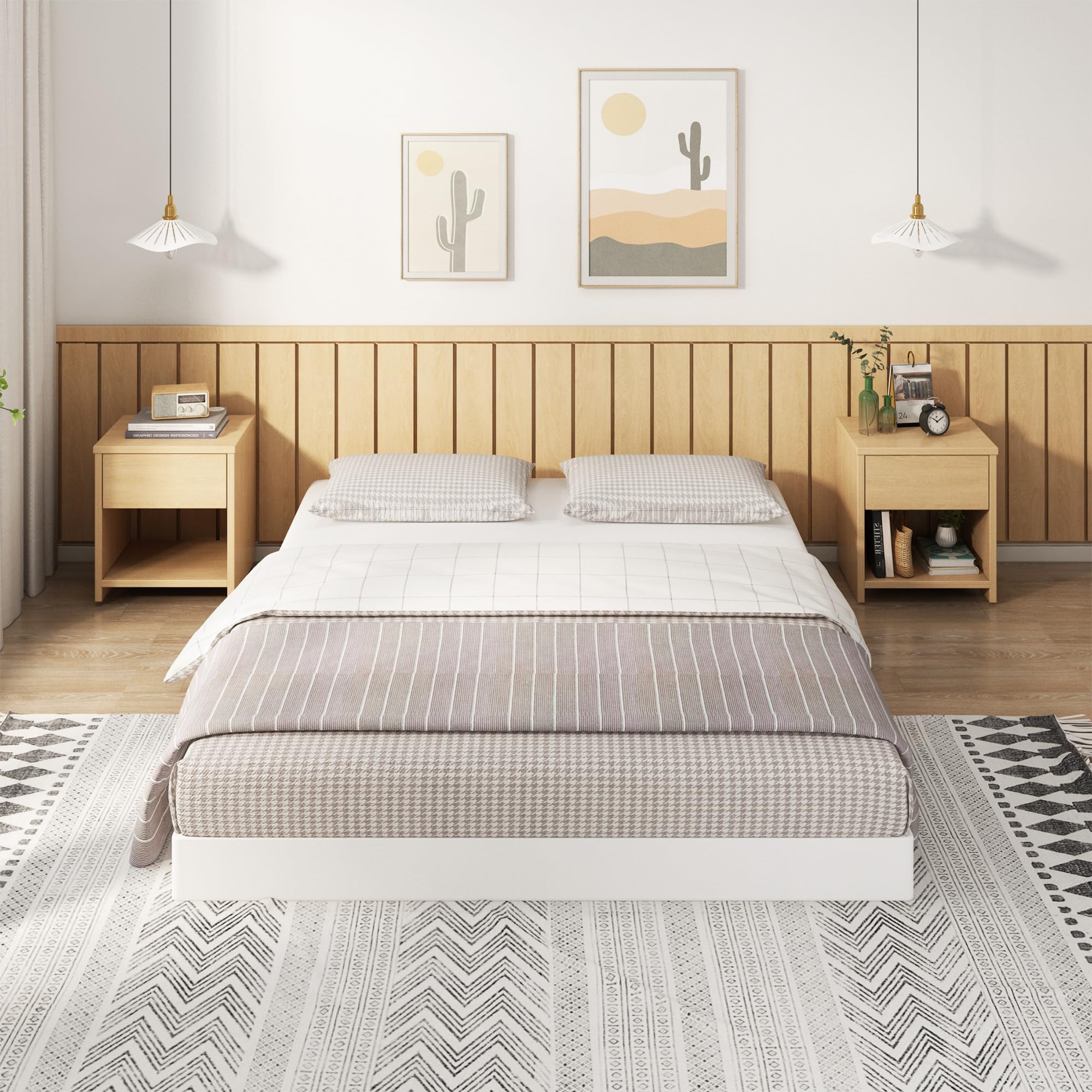 EMODA base instalada en dormitorio estilizado, look elegante y estable