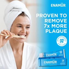 ENAMUR envase abierto con pasta blanca crema, textura suave