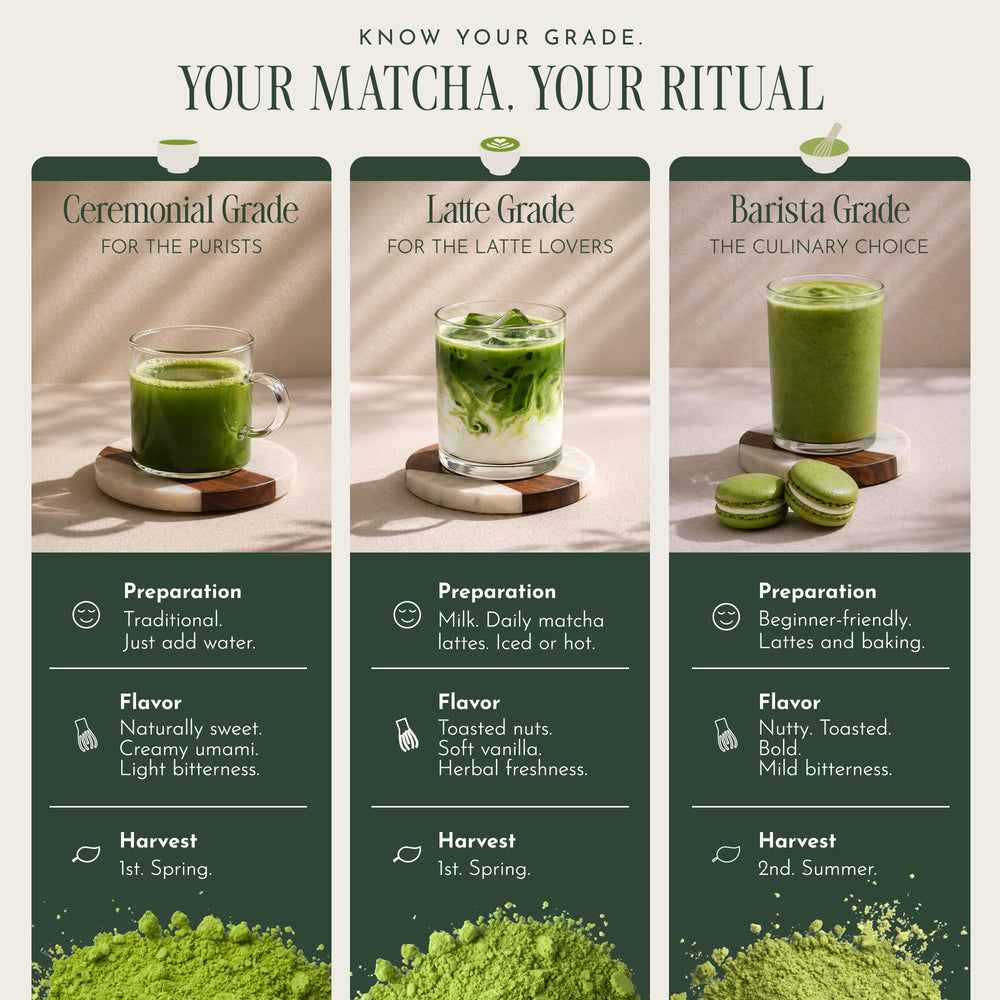 Encha bolsa resellable abierta preservando frescura del matcha