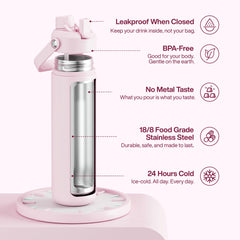 ENCOOL detalle de la tapa con sorbete para beber fácilmente
