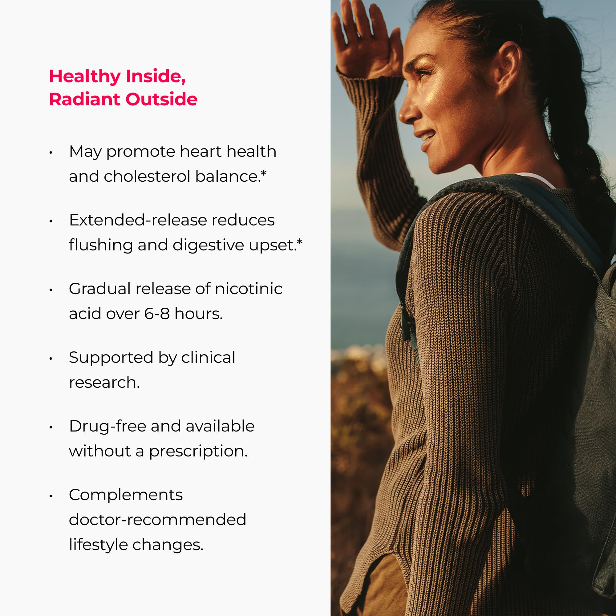 Endurance Products endur-acin etiqueta nutricional y lista de ingredientes clara