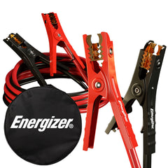 Energizer cables frente al empaque mostrando longitud y calibre, listo para emergencias