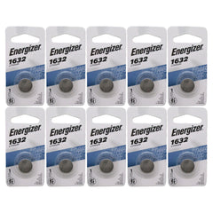 Energizer CR1632 primer plano de la superficie de la pila destacando calidad y durabilidad