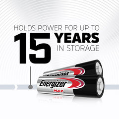 Energizer AA batteries installed in remote providing reliable control