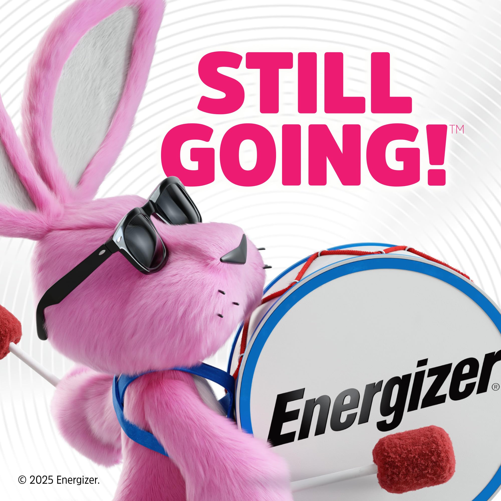 Energizer stack of AA cells showing label and long-term storage