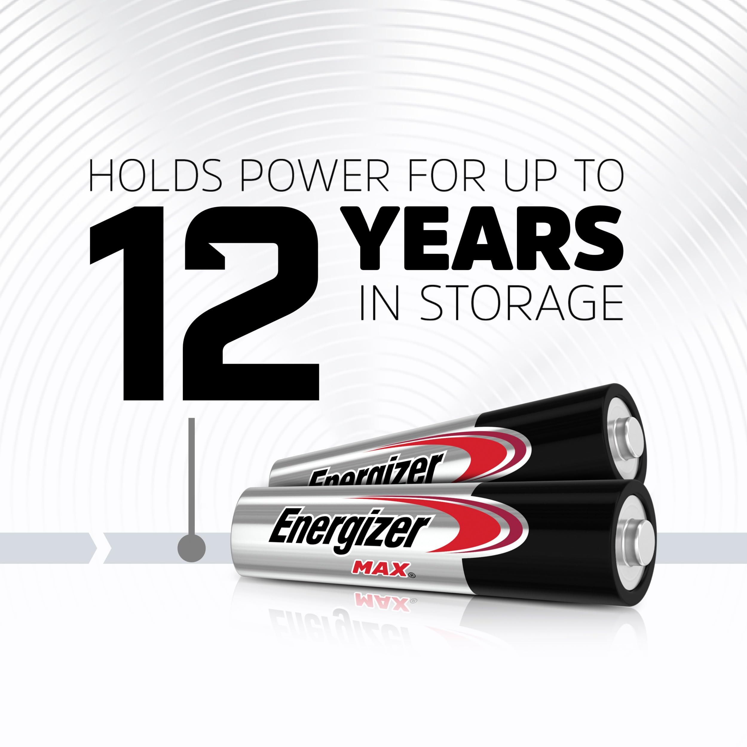 Energizer AAA next to a hand showing compact size and easy handling