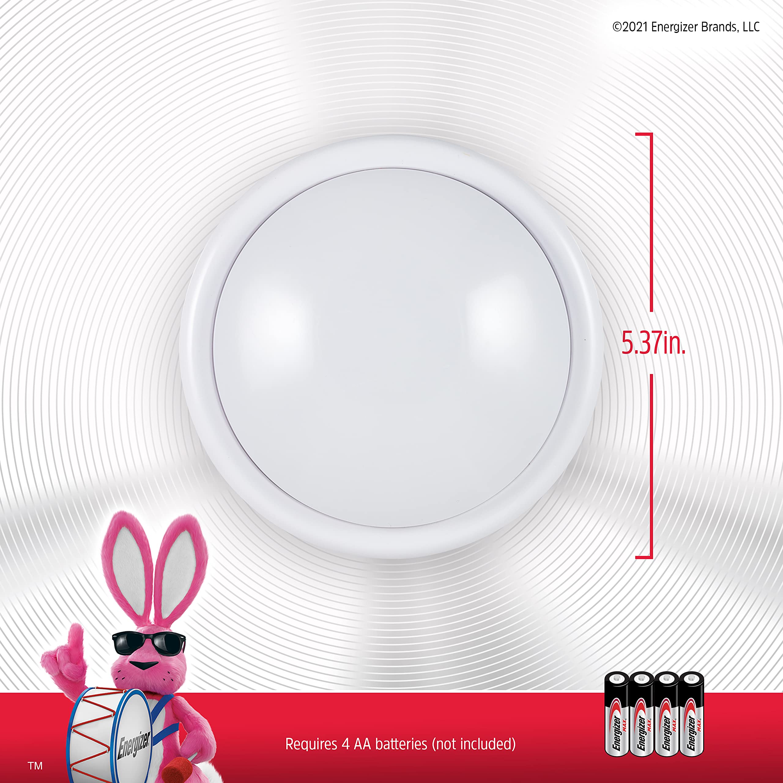 Energizer empaque y etiqueta del pack de 4 resaltando especificaciones