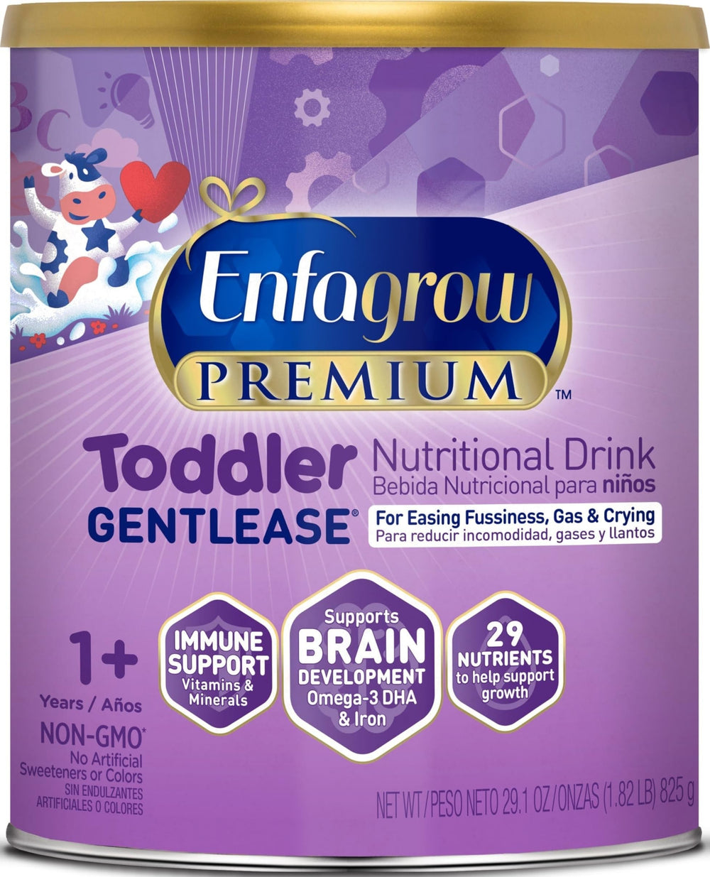 Enfagrow envase frontal mostrando la marca y propósito nutricional