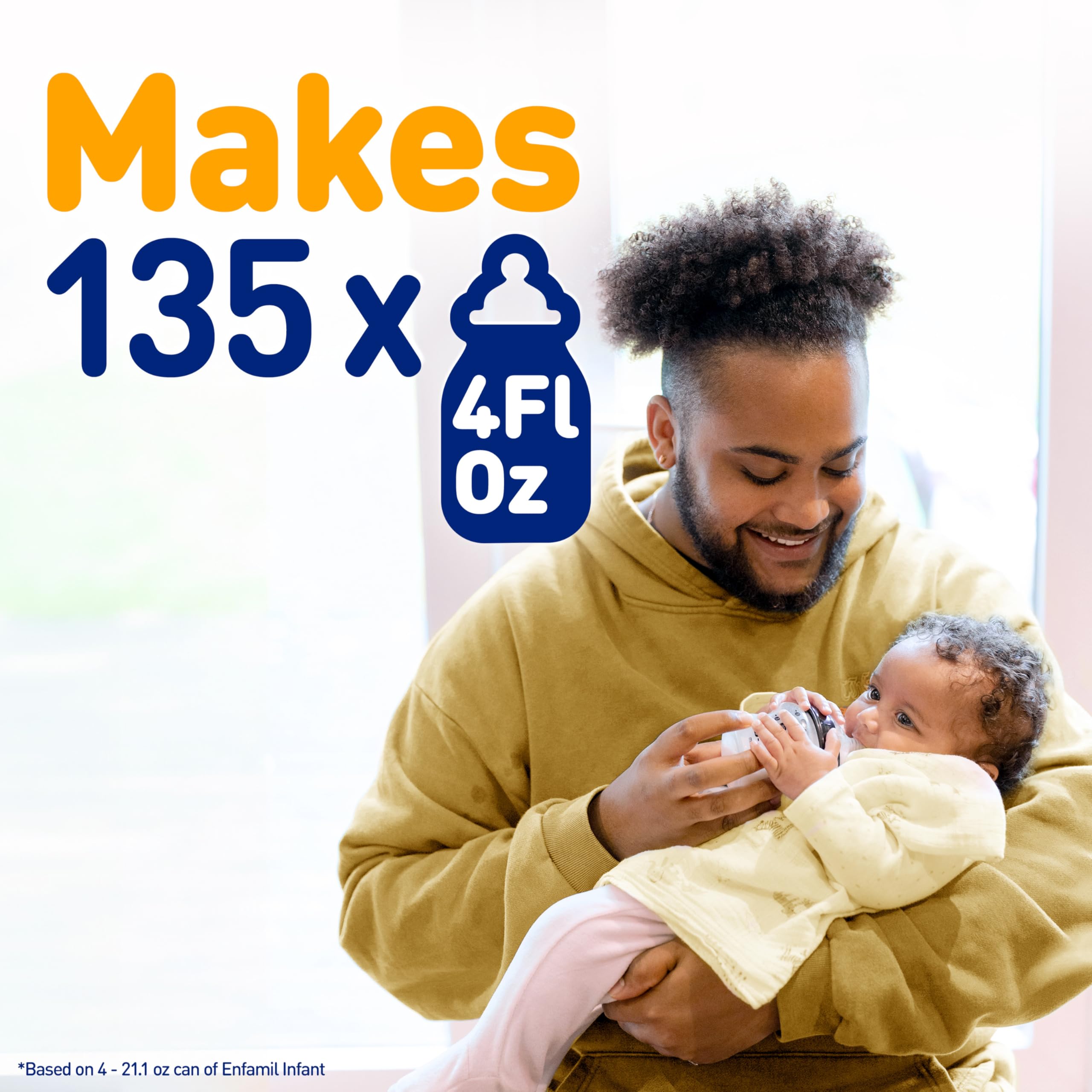 Enfamil cuchara medidora sobre polvo para seguir dosificación exacta