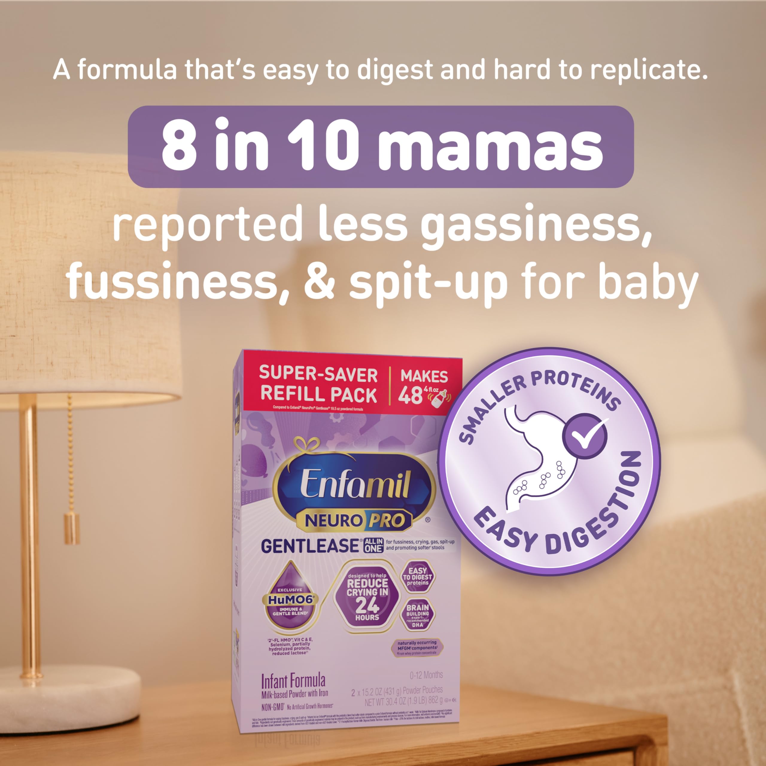 Enfamil biberón preparado en mano, facilita tomas más tolerables